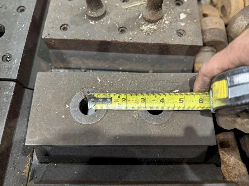 2 HOLE PRESS PUNCH DIE FOR SPLICE PLATES / MOUNTING BRACKETS: STOCK #23650