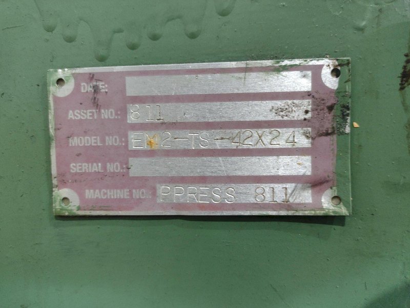 75 TON L&amp;J NO. EM275-42-24 HIGH SPEED STRAIGHT SIDE STAMPING PRESS. STOCK # 0778525