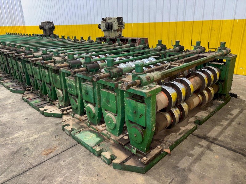 36" HI-RIB (7.2 TYPE) PANEL RAFTED ROLLFORMER LINE;  INCLUDES UNCOILER, ROLLFORMER &amp; FLYING CUTOFF SHEAR: YOBRO #24156