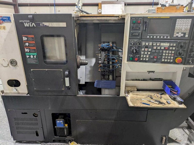 Hyundai Wia KIT-450 CNC Gang Tool Lathe, 2014 – Fanuc Control