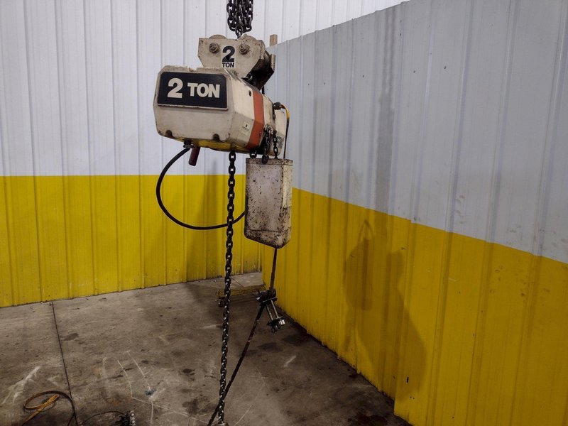 2 TON COFFING ELECTRIC CHAIN HOIST WITH TROLLEY: STOCK #24474