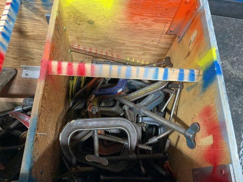 Brink &amp; Cotton, Dawn, Jorgensen 51”x22.5”x24” Box Misc. Clamps In Storage Box