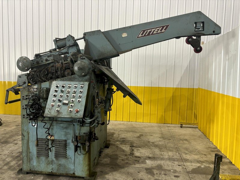 36” X .050” (12” X .080”) LITTELL HEAVY DUTY STRAIGHTENER WITH PEELER AND HOLD DOWN ARM: STOCK #21339