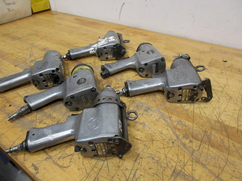 Chicago/Central Pneumatic (6pcs) 1/2" Drive Pistol Type Ratchet Wrenches- Auction Item