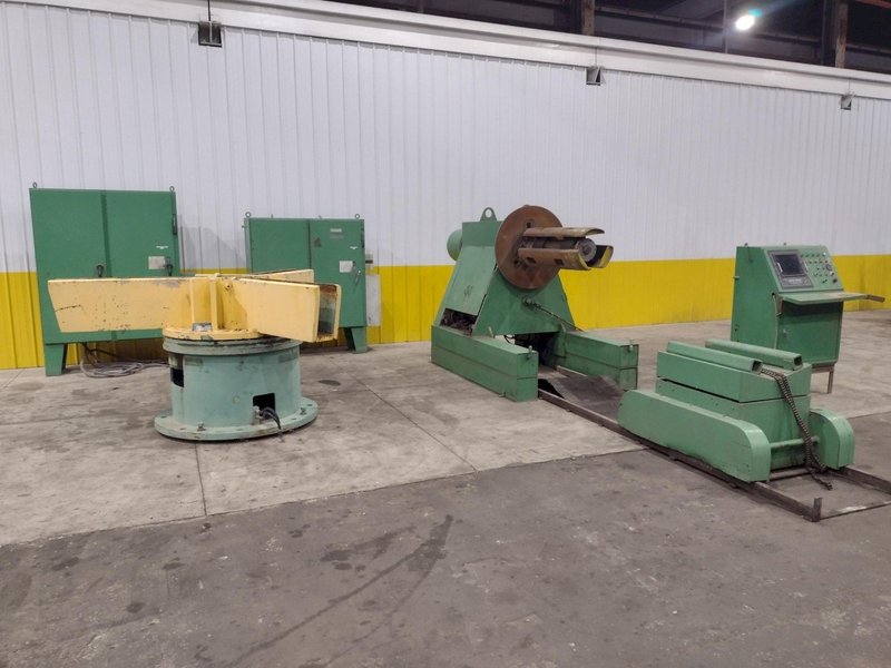 16 STAND X 36&quot; WIDE R-PANEL ASC ROLLFORMER LINE WITH REEL &amp; CUT OFF, BECK CONTROLS: STOCK 21176