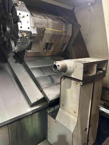 Haas SL-40BB CNC Lathe, 2006 – Tailstock, Chip Conveyor