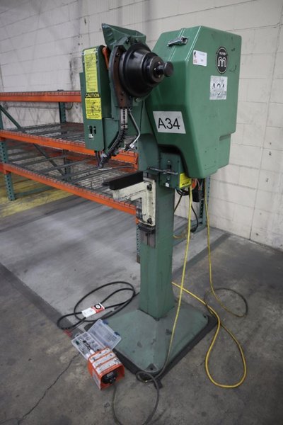 Milford Orbitform #256 Riveter, 12" Throat, Remote Foot Trip and Tooling- Auction Item