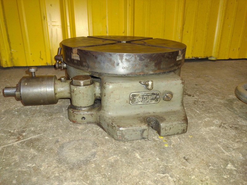 TROYKE MFG CO ROTARY TABLE MODEL SBH-12: STOCK #18879