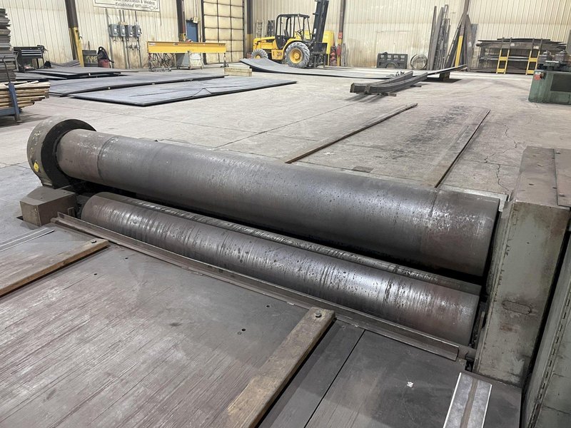 10' X 1-3/16" BERTSCH CENTURY II HYDRAULIC PLATE ROLL. STOCK # 0680524