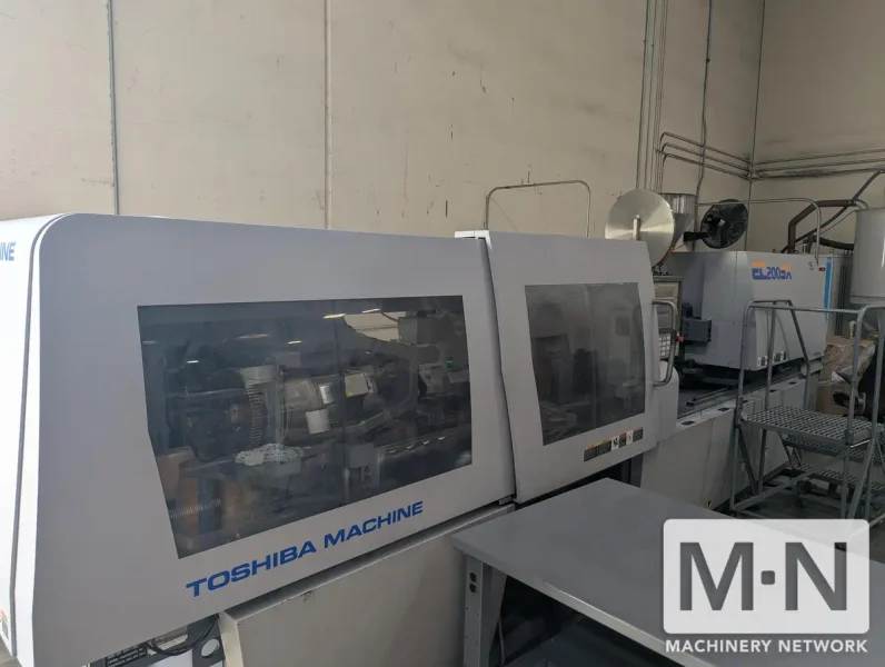 200 TON 15 OZ TOSHIBA MODEL EC200SXV50-8B ELECTRIC INJECTION MOLDING MACHINE MFG 2010