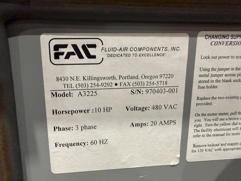 500 TON ESCO MODEL MARK-150 HYDRAULIC CABLE SWAGING PRESS: YOBRO #25199