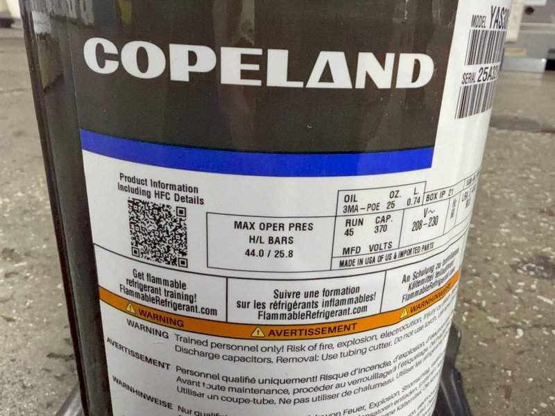 COPELAND COMPRESSOR  -  YAS30K1E-PFV-ASE