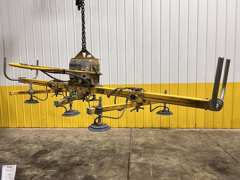 2013 900 LBS ANVER MODEL #VPF-57-AC-L3P/6P VACUUM SHEET LIFTER: YOBRO #24599