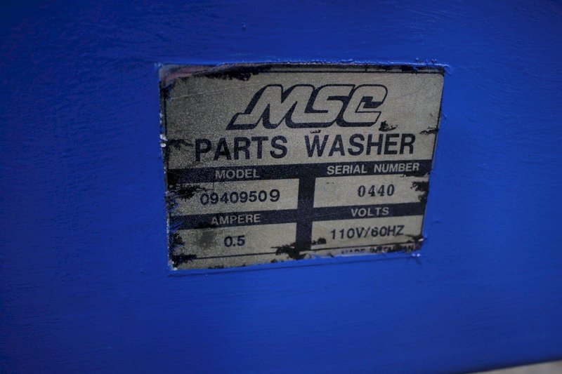 MSC MODEL #09409509 PARTS WASHER: STOCK #75794