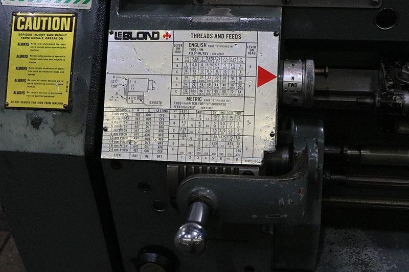 15" x 30" LEBLOND SERVO SHIFT ENGINE LATHE, MODEL 15" REGAL