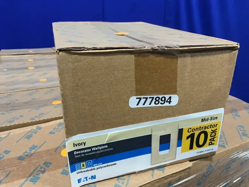 EATON DECORATOR WALLPLATE  -  PJ26V-10-LW