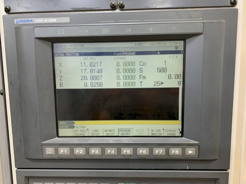 OKUMA "Space Center" Model MA-400HA CNC Horizontal Machining Center, New 2003.