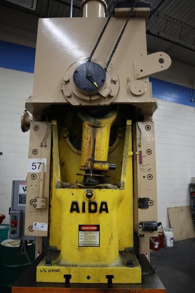 Aida PC-10 110 Ton Mechanical Punch Press, Single Ram, Eccentric Drive