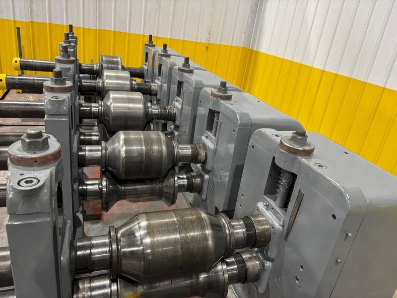 10 STAND X 3&quot; X 42&quot; ROLL-SPACE YODER MODEL #M3 HEAVY DUTY ROLLFORMER, 12 STAND BASE: STOCK #23330