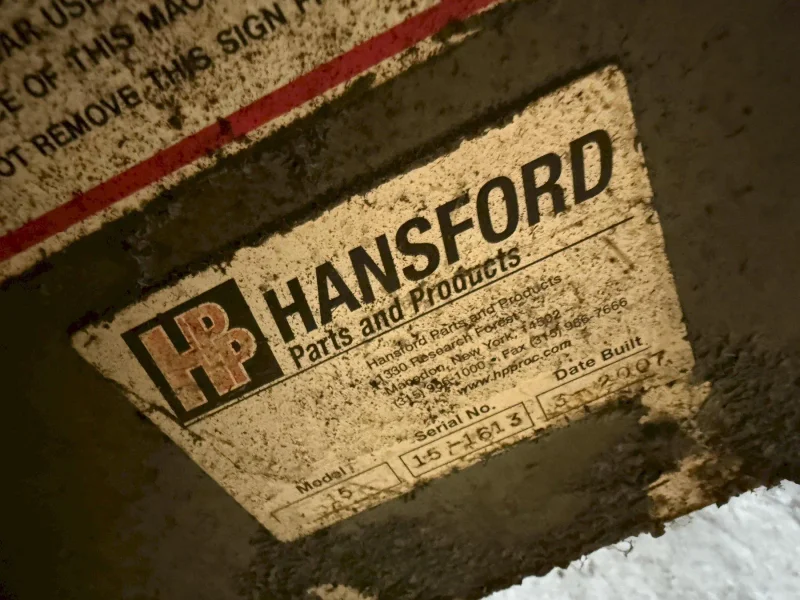 NO. 15 HANSFORD DAVIS KEY CUTTER / KEYSEATER. STOCK # 0991325