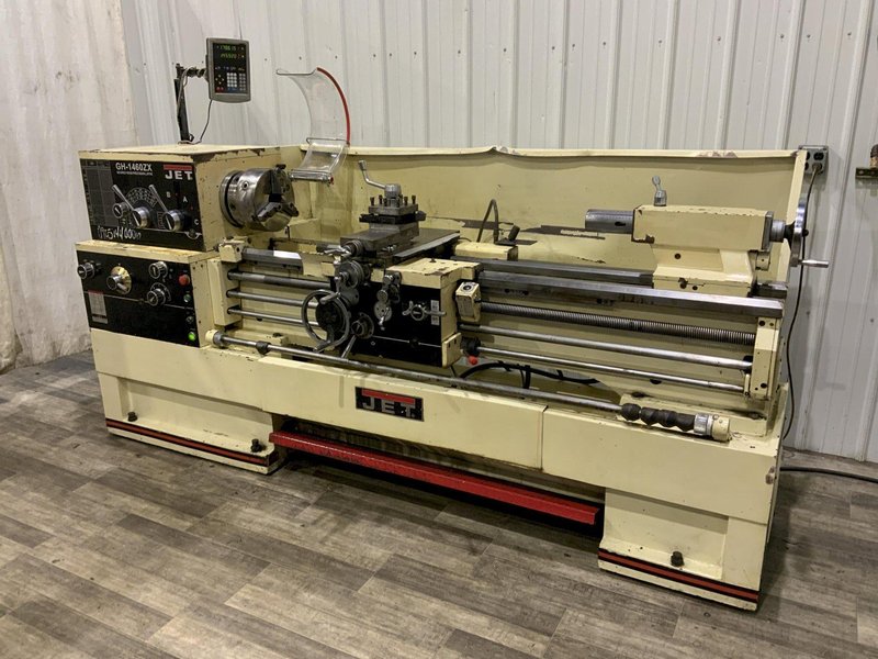 14" X 60" JET MODEL #GH-1460ZX GAP BED ENGINE LATHE: STOCK #80747