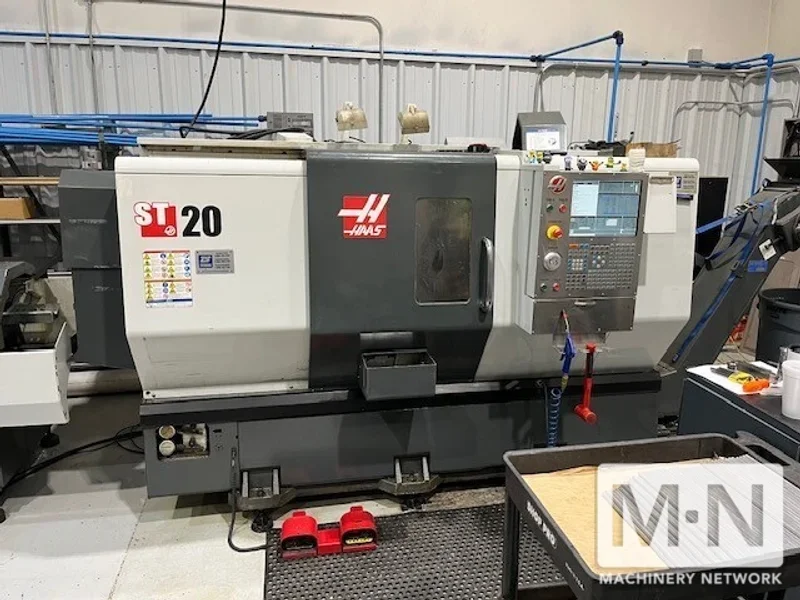 HAAS ST-20 CNC Lathe, 2012  w/ Bar Feeder