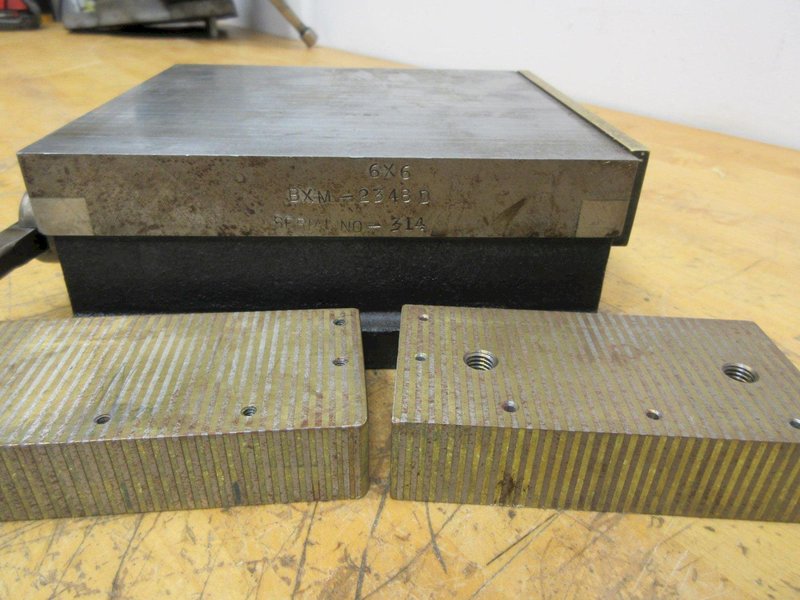 Walker Ceramax Permanent Magnetic Chuck 6" x 6.5", with (2) 4" x 2" x 1" Mag Blocks- Auction Item