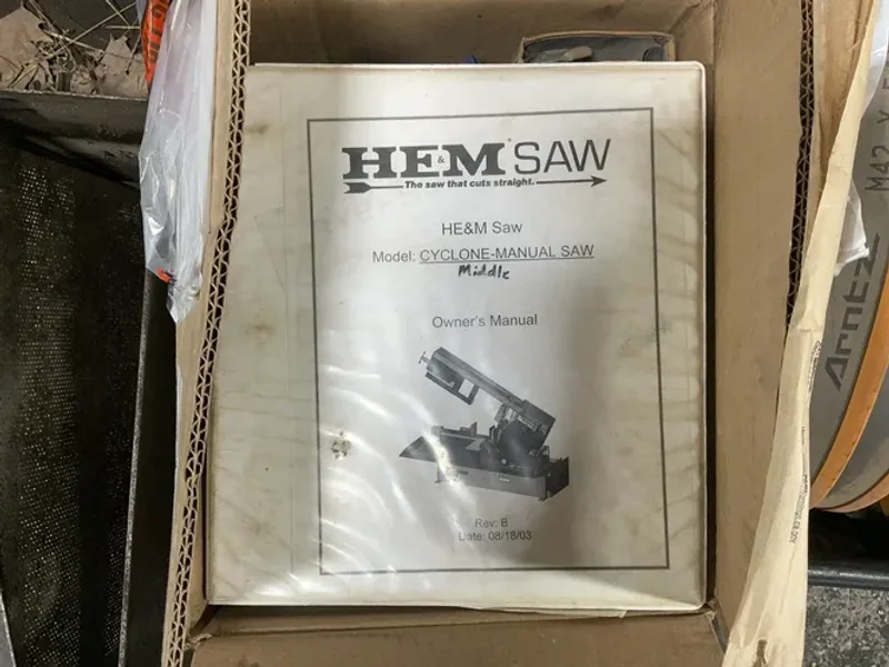 HEM, INC 18” X 32” HORIZONTAL BAND SAW  -  CYCLONE