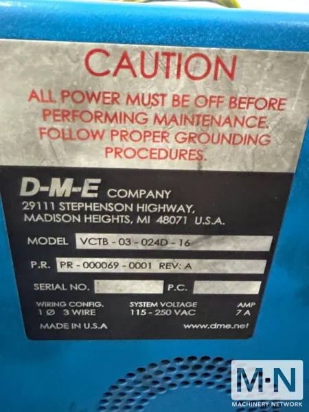 16 ZONE DME MODEL VCTB-03-024D-16 VALVE GATE CONTROL