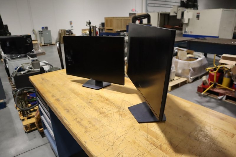 Dell 27&quot; Monitors (2) with Swiveling Height Adjustable Stands ** No Cables Included**- Auction Item