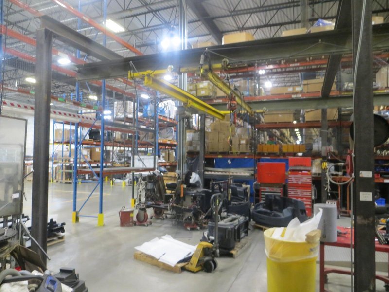 Overhead Shop Crane - Approx 34&#039; X 24&#039; area with (2) Single Girder Underslung Bridges, 1-CM Lodestar 1/2 Ton &amp; 1-Duff Lynx 1/2 Ton Electric Hoists- Auction Item