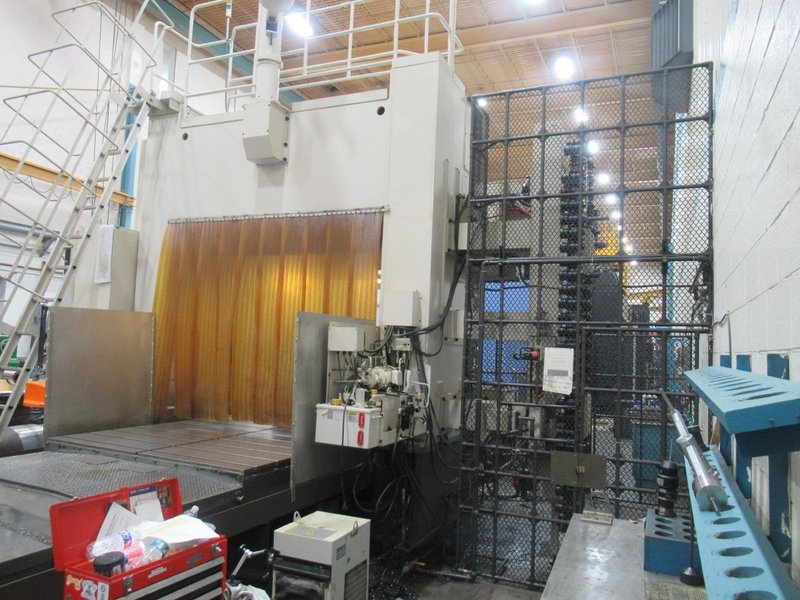 Mitsubishi M-VS25/20 Heavy-Duty CNC Bridge Mill, 1996 – Fanuc Control, 60 ATC