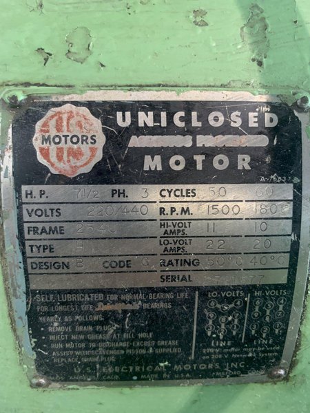 16 TON SEPORE HYDRAULIC PRESS. STOCK # 0746923.