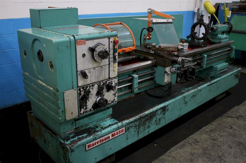 18"X 80" HARRISON MODEL #M450 GAP BED ENGINE LATHE: STOCK #75037