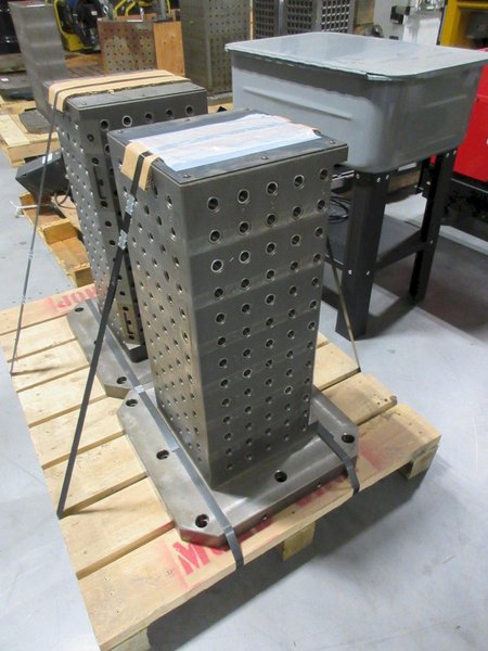 Tombstone City 500mm Square Tombstone with Hole Grid (2pcs), 11.81" Width Column 29.62" Height- Auction Item