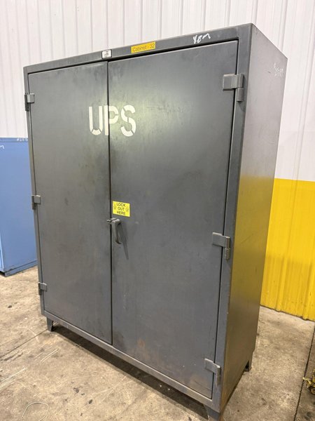 60" WIDE X 24" X 78" STRONGHOLD 2 DOOR HEAVY DUTY STORAGE CABINET: YOBRO #25389