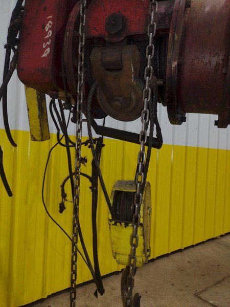 5 TON 10,000 LBS BOBCAT POWER CABLE HOIST WITH TROLLEY: STOCK #18939