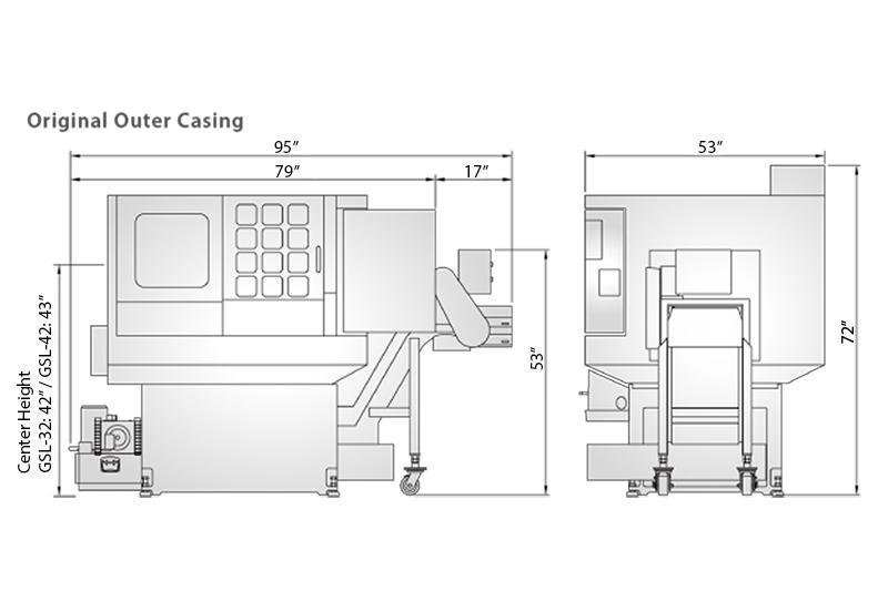NEW KENT USA MODEL GSL-20P GANG STYLE CNC LATHE
