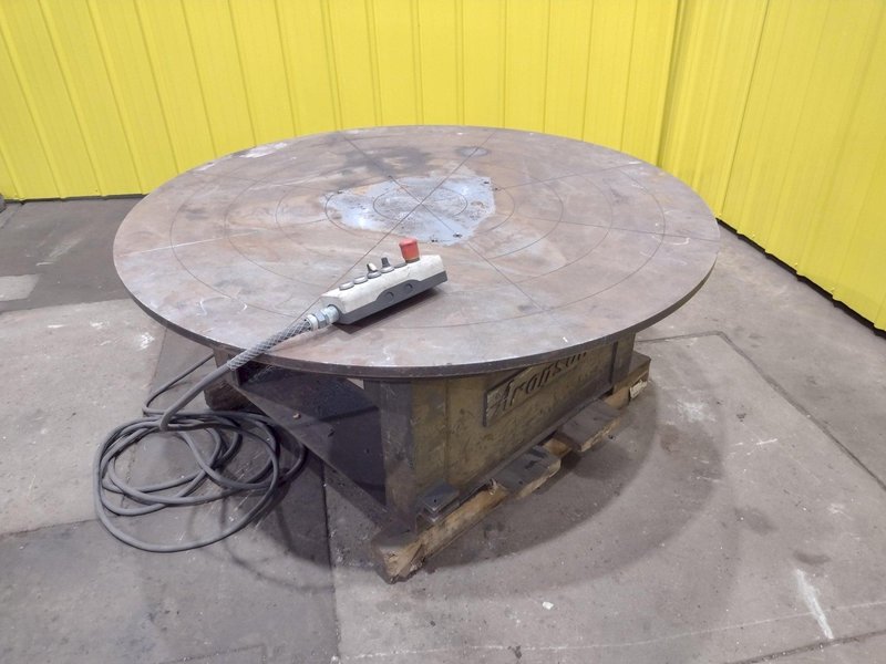 60&quot; ARONSON MODEL B-60 POSITIONER TABLE W/PANDJIRIS GRIPPER, 5&#039; PLATE. STOCK # 0848723