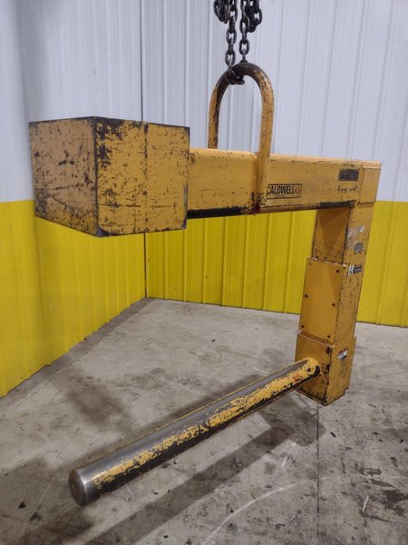 4 TON CALDWELL MODEL#81P-4-50 C HOOK PAPER COIL LIFTER: STOCK #22716