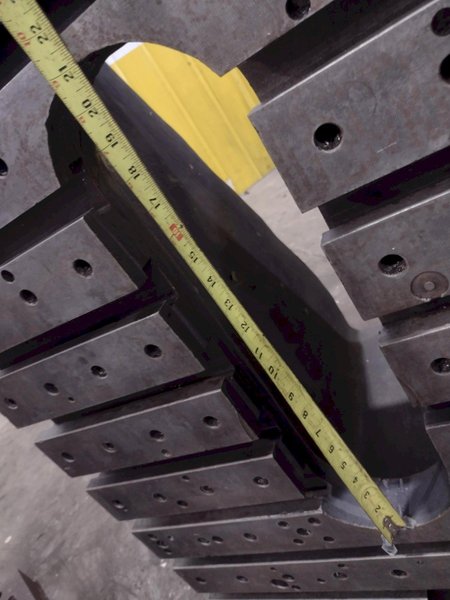 (2) 48" H X 29.5" W X 29" DEEP STEEL ANGLE PLATES: YOBRO #25794