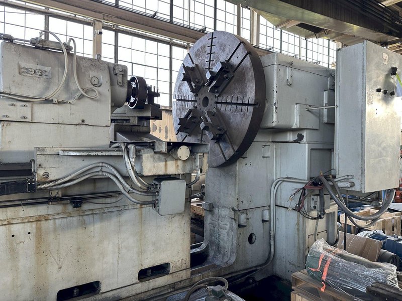 50" /130" X 230-362" LEBLOND MODEL #4025-36 HEAVY DUTY SLIDING BED GAP LATHE, 3" HOLE: STOCK #18164