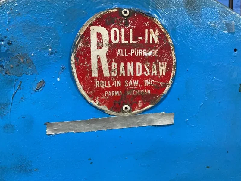 ROLL-IN SAW, INC. 10" throat / 9" high VERTICAL BAND SAW