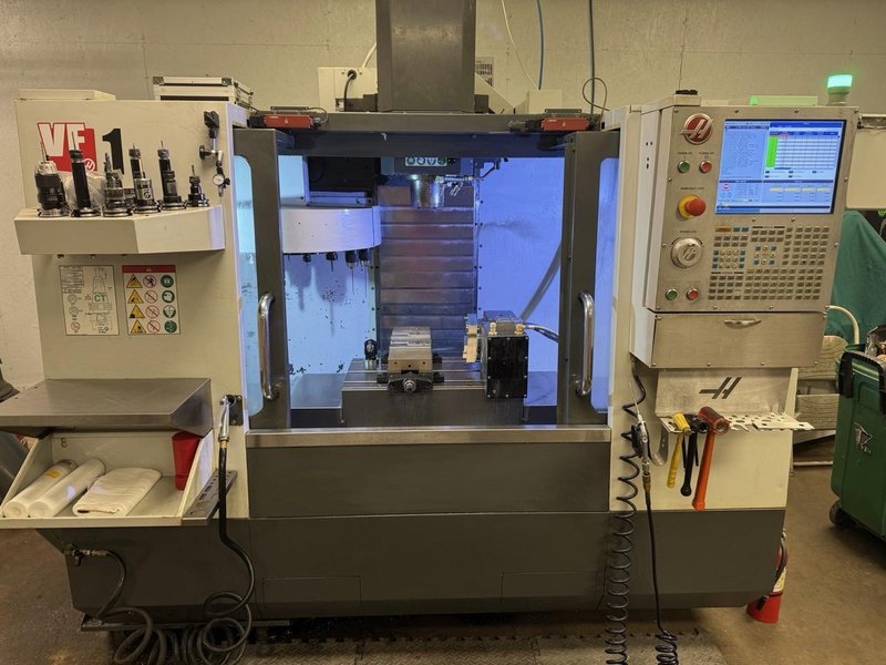 Haas VF-1 VMC, 2016 – Probe, 4th Axis