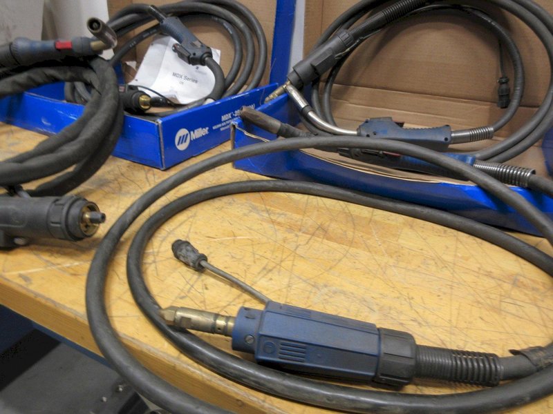 Miller and Abicor Binzel MIG Welding Guns with Connector Cables- Auction Item