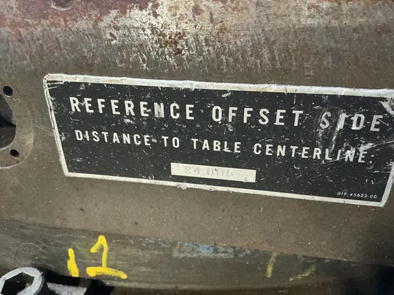 48” X 60” / 15000 Lbs  T-slot Table