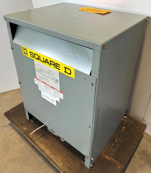 15 KVA Square D Transformer Cat. No. EE15T151HCT, HV 480, LV 240, 3 Phase