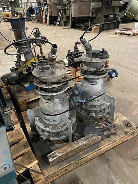 Dynamic Air Sand Transporter, with (3) Vessels, (1) PLC, (1) Box with Accessories, Mini-Pusher Model for Dry Material