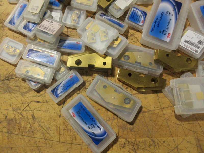 Allied &amp; YG - Indexable Spade Drill Inserts - Assorted Sizes NEW- Auction Item
