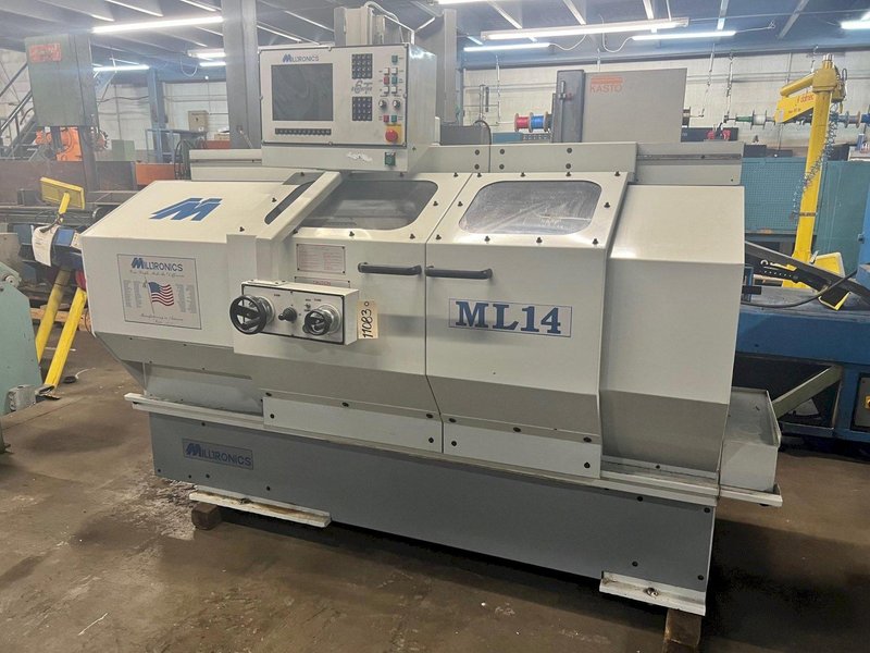USED MILLTRONICS 14&quot; X 40&quot; ML-14 2-AXIS CNC LATHE, Stock# 11083, Year: 2002